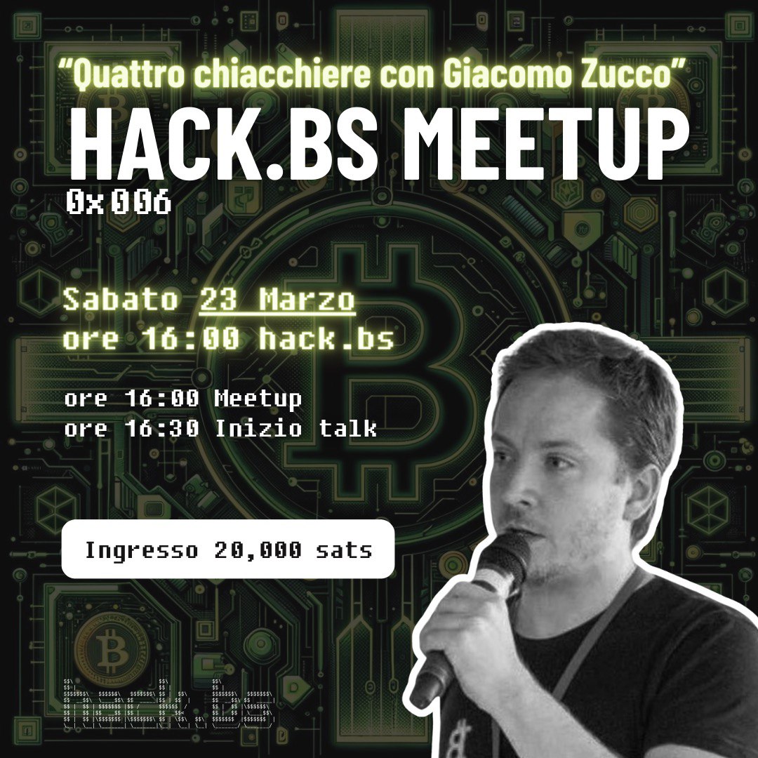 meetup 0x006 con Giacomo Zucco